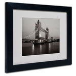 Trademark Fine Art 'Tower Bridge I' 11" x 14" Black Frame Art