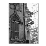 Trademark Fine Art 'Wall Street Signs' 14" x 19" Canvas Art