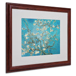 Trademark Fine Art 'Almond Branches' 16" x 20" Wood Frame Art