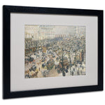 Trademark Fine Art 'Boulevard des Italiens' 16" x 20" Black Frame Art