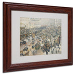 Trademark Fine Art 'Boulevard des Italiens' 11" x 14" Wood Frame Art