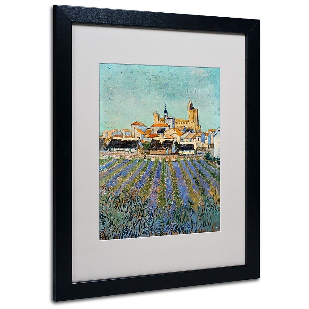 Trademark Fine Art 'Saintes Maries' 16" x 20" Black Frame Art