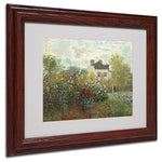 Trademark Fine Art 'The Artist's Garden' 11" x 14" Wood Frame Art