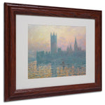 Trademark Fine Art 'The Houses of Parliament' 11" x 14" Wood Frame Art