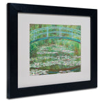 Trademark Fine Art 'The Japanese Footbridge' 11" x 14" Black Frame Art