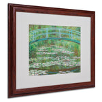 Trademark Fine Art 'The Japanese Footbridge' 16" x 20" Wood Frame Art