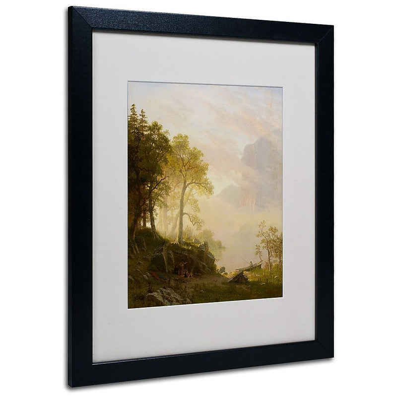 Trademark Fine Art 'The Merced River' 16" x 20" Black Frame Art