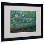 Trademark Fine Art 'The Waterlily Pond Green' 16" x 20" Black Frame Art
