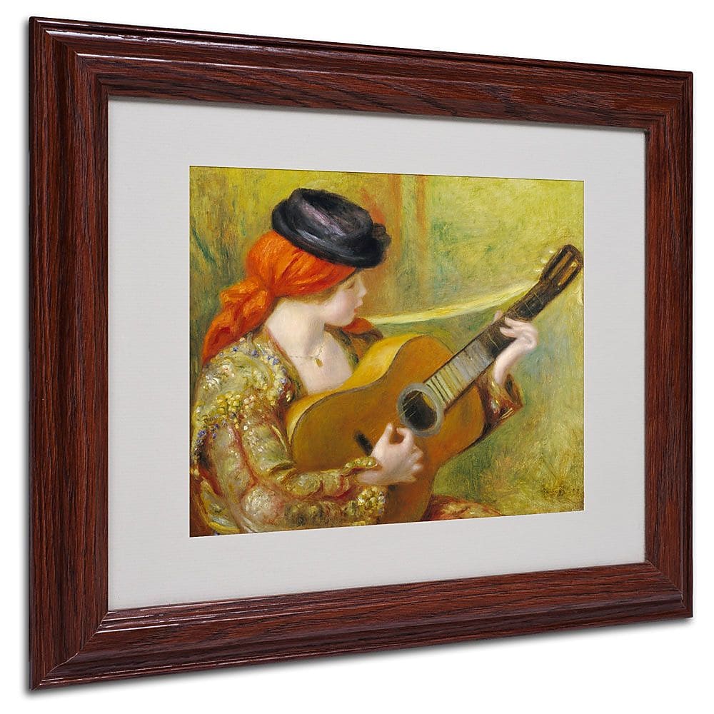 Trademark Fine Art 'Young Spanish Woman' 11" x 14" Wood Frame Art