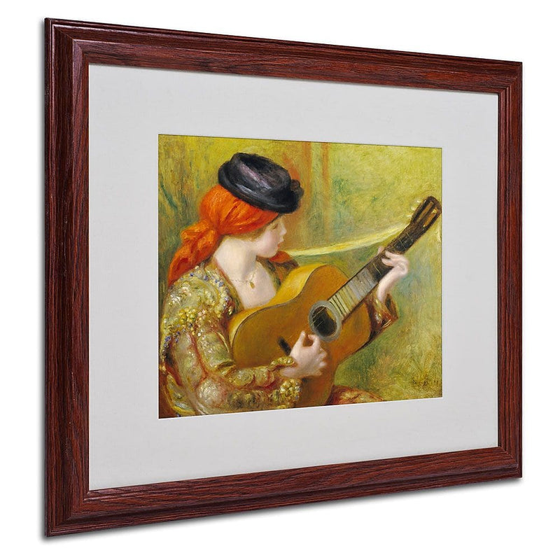 Trademark Fine Art 'Young Spanish Woman' 16" x 20" Wood Frame Art