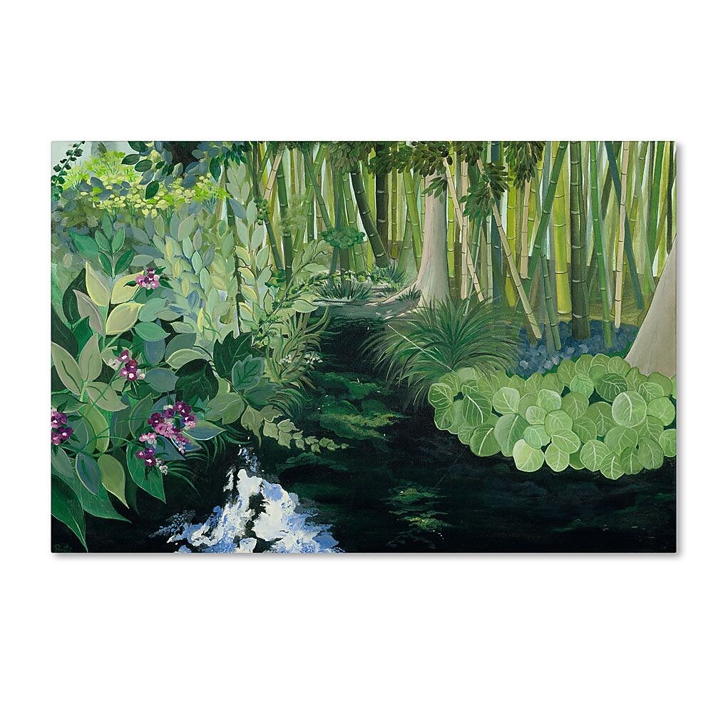 Trademark Fine Art Bamboo Garden' 30" x 47" Canvas Art