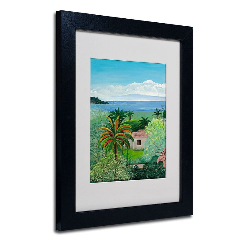 Trademark Fine Art Costa Rican Beach' 11" x 14" Black Frame Art
