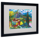 Trademark Fine Art House By the Mountain' 16" x 20" Black Frame Art