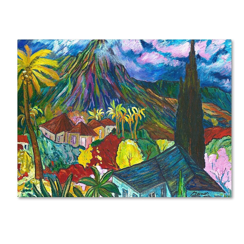 Trademark Fine Art House By the Mountain' 24" x 32" Canvas Art
