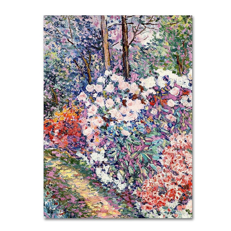 Trademark Fine Art 'Flowers In the Forest' 24" x 32" Canvas Art