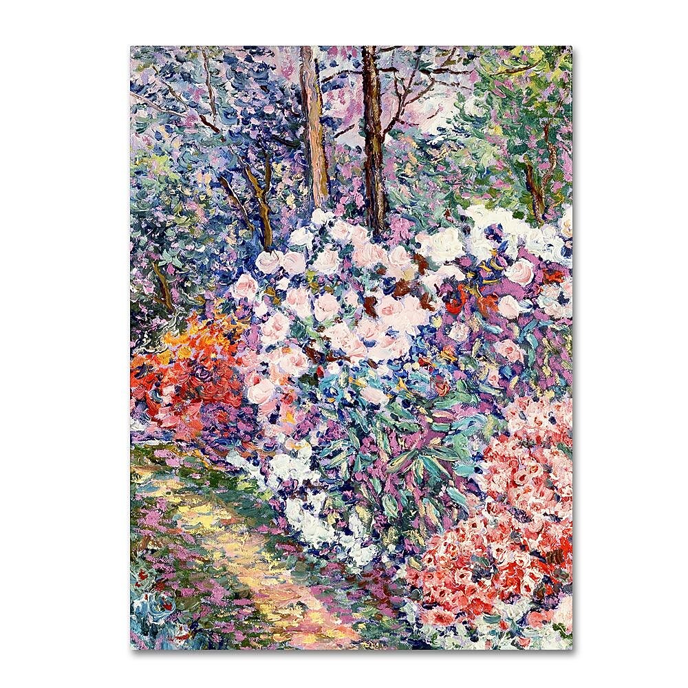Trademark Fine Art 'Flowers In the Forest' 18" x 24" Canvas Art