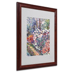 Trademark Fine Art 'Flowers In the Forest' 16" x 20" Wood Frame Art