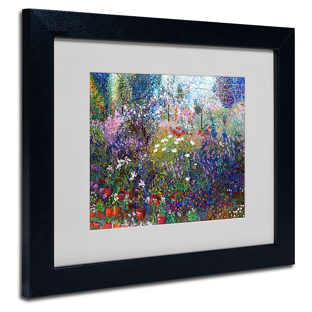 Trademark Fine Art 'Garden In Maui II' 11" x 14" Black Frame Art