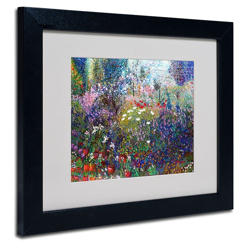 Trademark Fine Art 'Garden In Maui II' 11" x 14" Black Frame Art