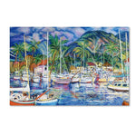 Trademark Fine Art 'Lahaina Marina' 22" x 32" Canvas Art