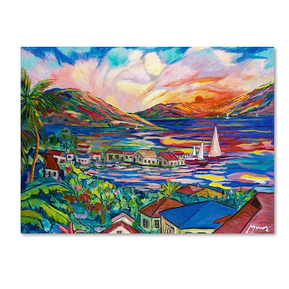 Trademark Fine Art 'Sunset' 14" x 19" Canvas Art