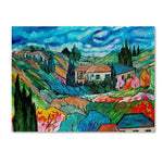 Trademark Fine Art 'Valley House' 14" x 19" Canvas Art