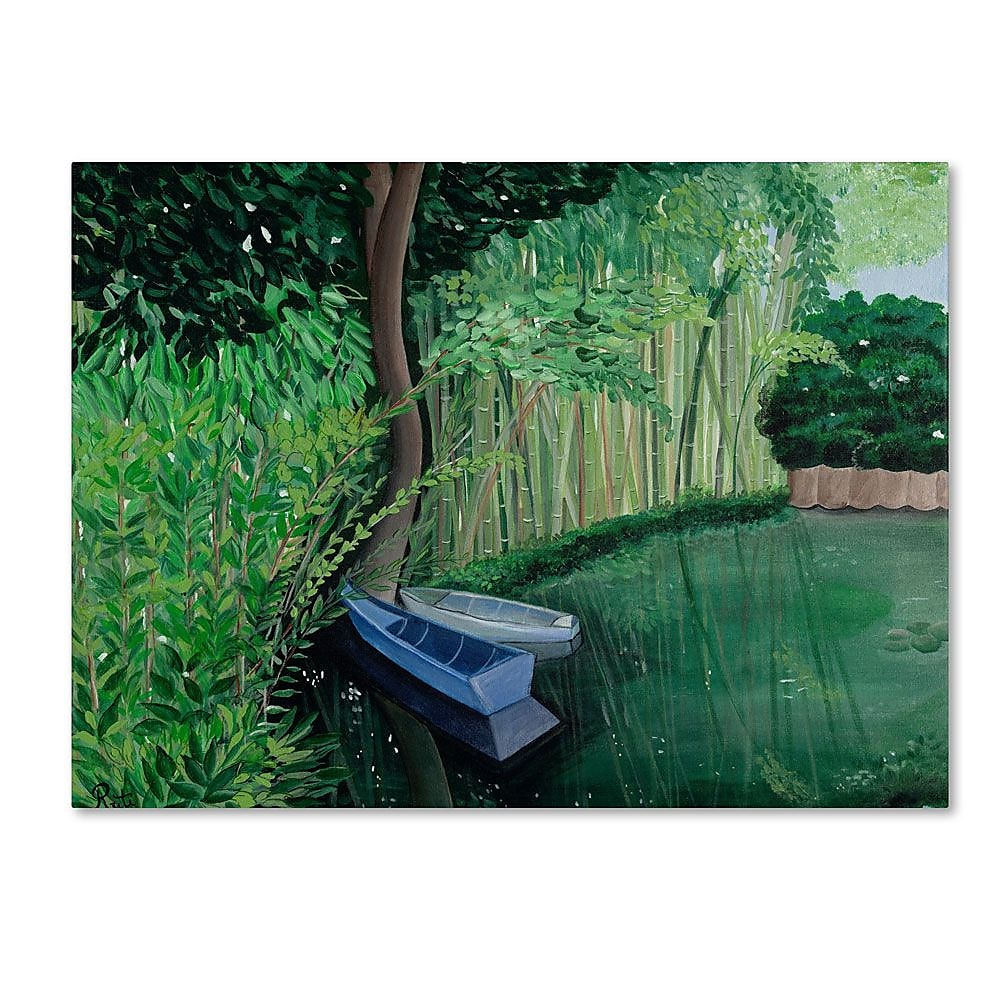Trademark Fine Art Two Boats' 18" x 24" Canvas Art