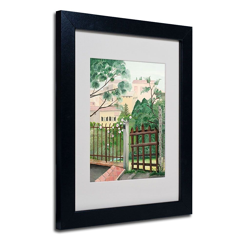 Trademark Fine Art Valley Homes' 11" x 14" Black Frame Art