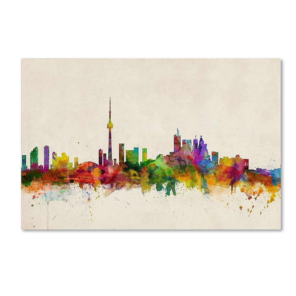 Trademark Fine Art 'Toronto, Canada' 16" x 24" Canvas Art