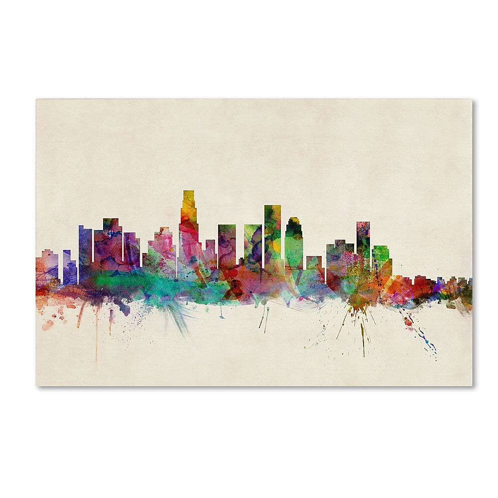 Trademark Fine Art 'Los Angeles, California' 22" x 32" Canvas Art