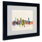 Trademark Fine Art 'Montreal, Canada' 11" x 14" Black Frame Art