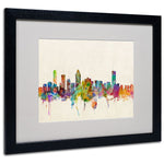Trademark Fine Art 'Montreal, Canada' 16" x 20" Black Frame Art