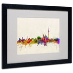 Trademark Fine Art 'Berlin, Germany' 16" x 20" Black Frame Art
