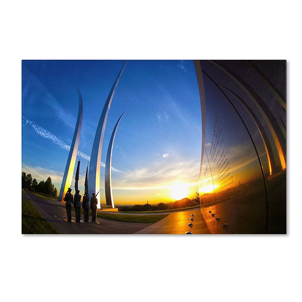 Trademark Fine Art 'Air Force Memorial 15' 22" x 32" Canvas Art