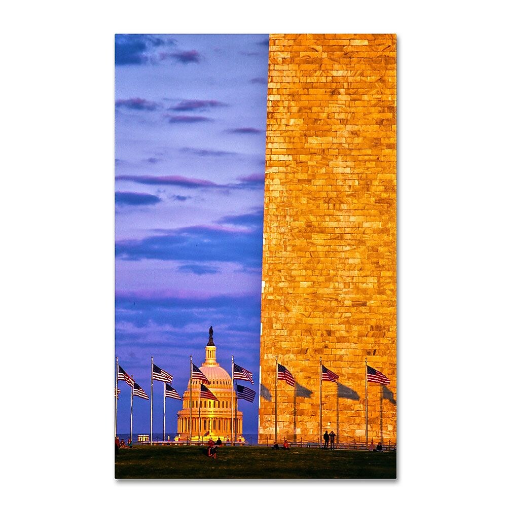 Trademark Fine Art 'America' 16" x 24" Canvas Art