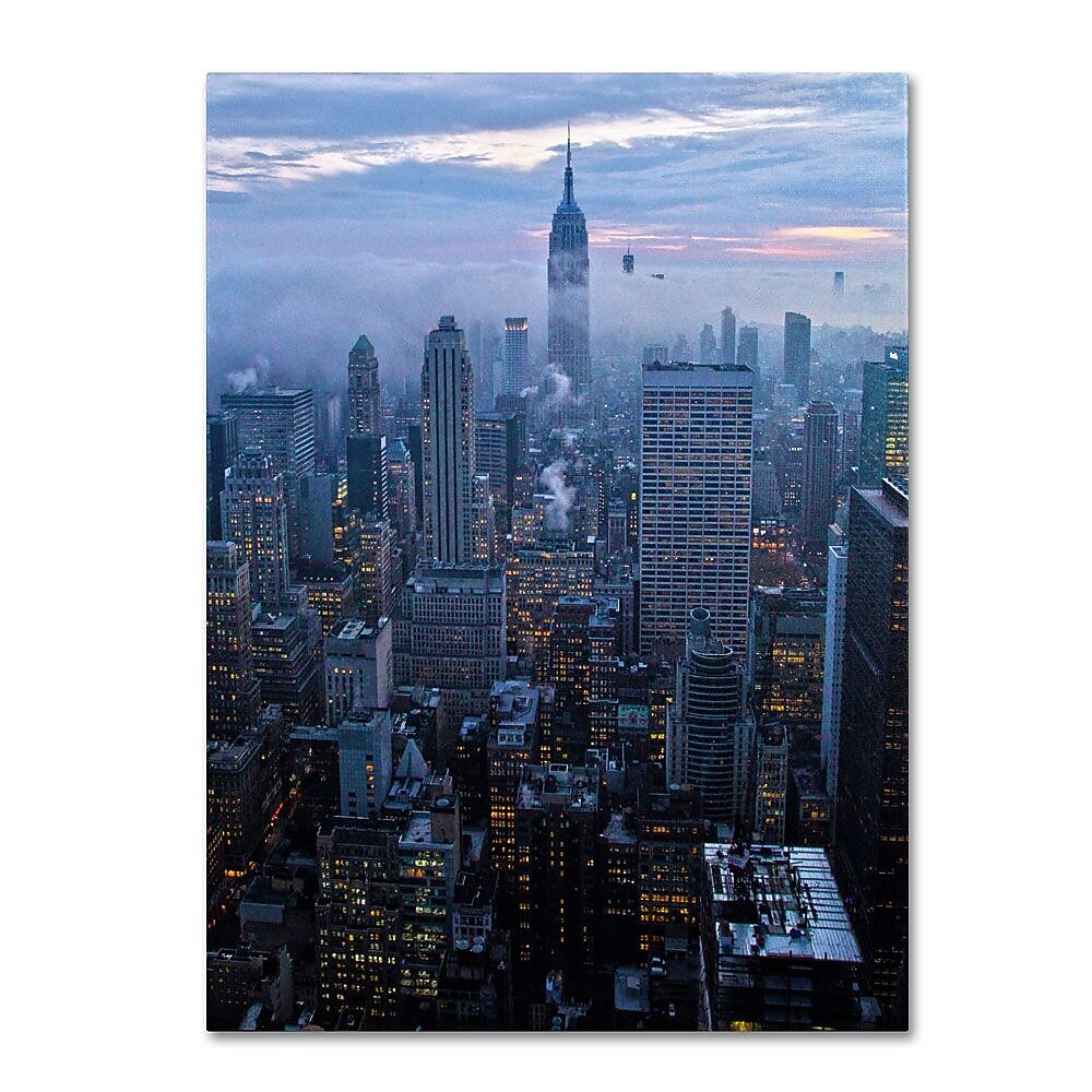 Trademark Fine Art 'City Lights' 18" x 24" Canvas Art