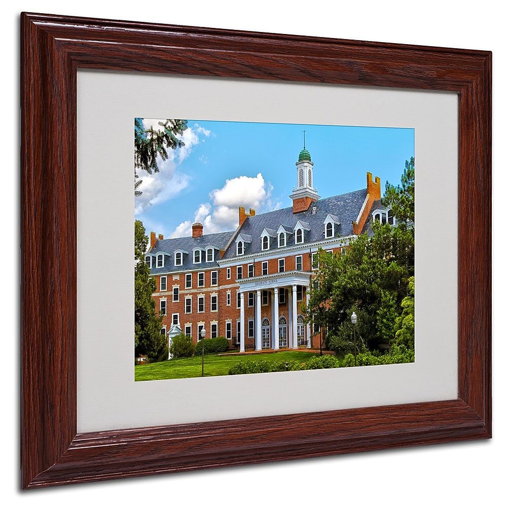Trademark Fine Art 'Graduate School' 11" x 14" Wood Frame Art