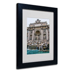 Trademark Fine Art 'Trevi Fountain' 11" x 14" Black Frame Art