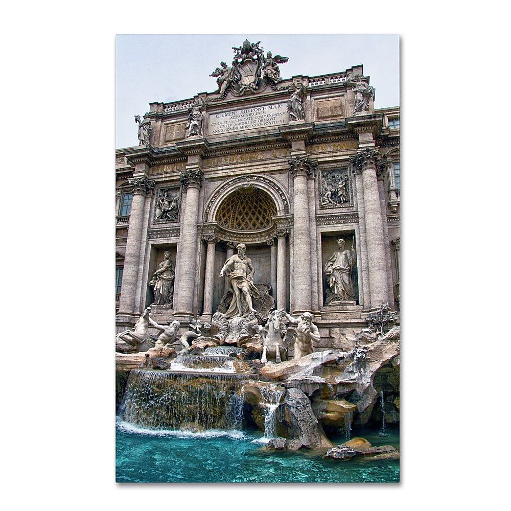 Trademark Fine Art 'Trevi Fountain' 30" x 47" Canvas Art
