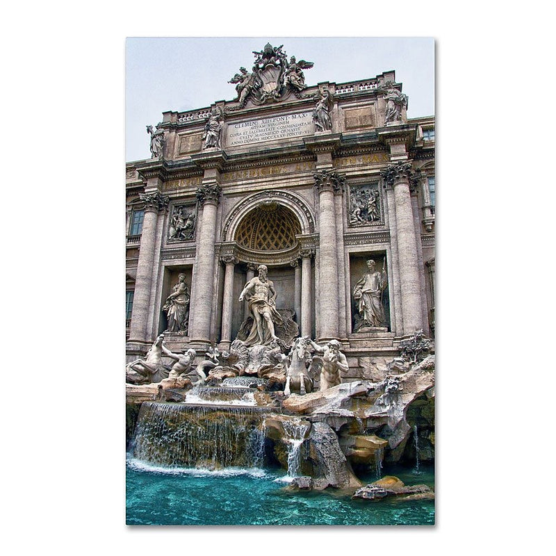 Trademark Fine Art 'Trevi Fountain' 30" x 47" Canvas Art