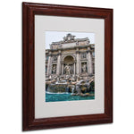Trademark Fine Art 'Trevi Fountain' 11" x 14" Wood Frame Art