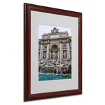 Trademark Fine Art 'Trevi Fountain' 16" x 20" Wood Frame Art