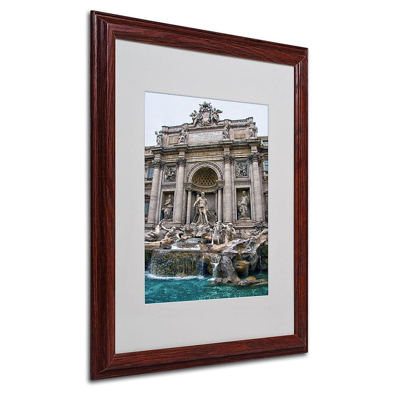 Trademark Fine Art 'Trevi Fountain' 16" x 20" Wood Frame Art