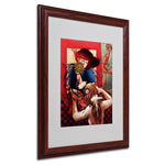 Trademark Fine Art 'Window Music' 16" x 20" Wood Frame Art