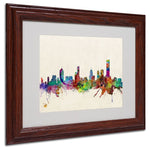 Trademark Fine Art 'Melbourne, Canada' 11" x 14" Wood Frame Art
