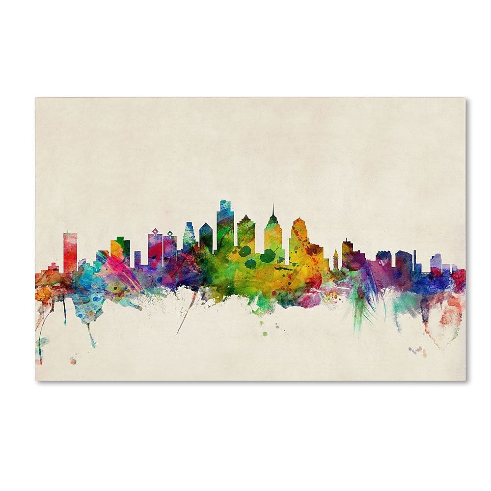 Trademark Fine Art 'Philadelphia, PA' 22" x 32" Canvas Art