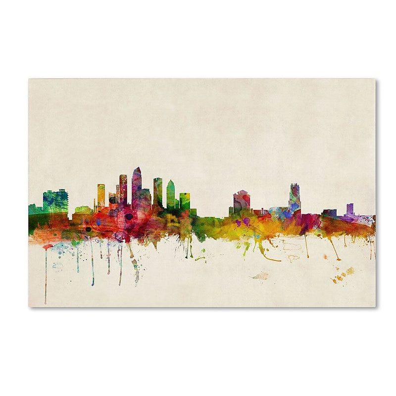 Trademark Fine Art 'Tampa, Florida' 30" x 47" Canvas Art