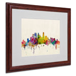 Trademark Fine Art 'Minneapolis, Minnesota' 16" x 20" Wood Frame Art