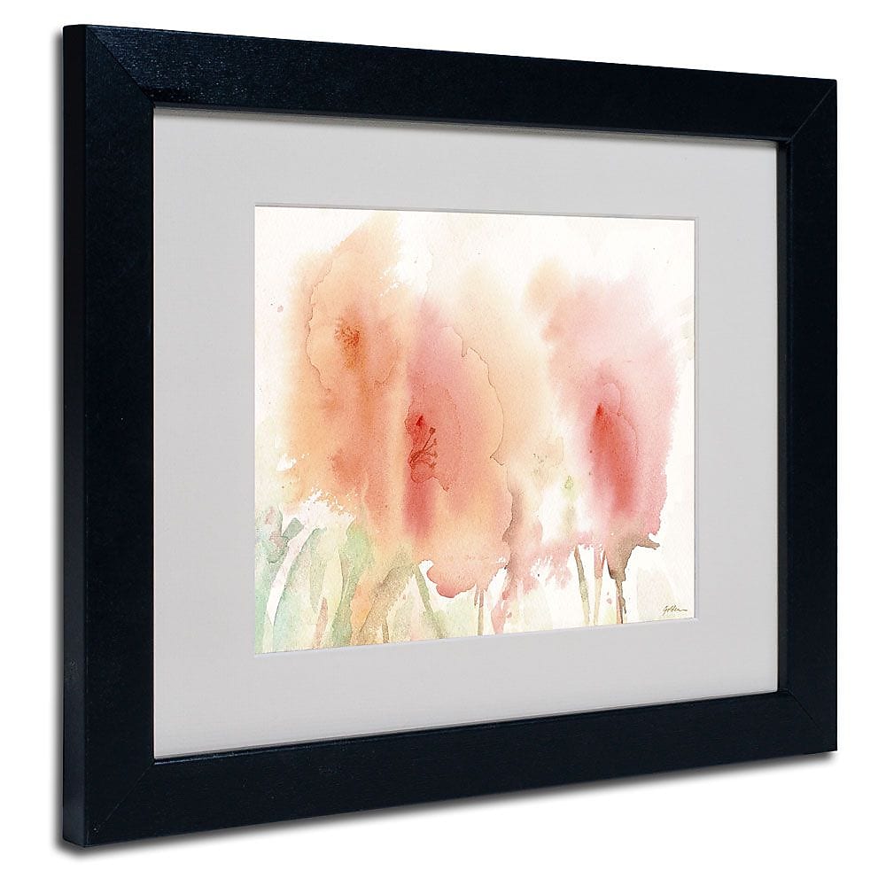 Trademark Fine Art 'Coral Composition' 11" x 14" Black Frame Art