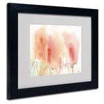 Trademark Fine Art 'Coral Composition' 11" x 14" Black Frame Art